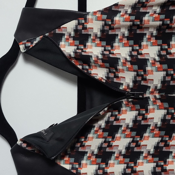 RAG & BONE Clemence Lamb Leather And Silk Shoulder Tank Top Size XSmall - Picture 14 of 16